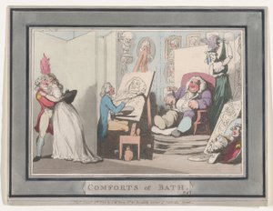 Comforts of Bath, Tavola 6 da Thomas Rowlandson