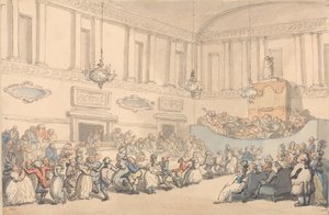 I piaceri del bagno: il ballo da Thomas Rowlandson