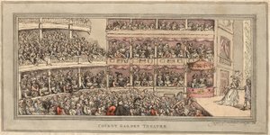 Teatro di Covent Garden, pub. Henry Brookes, 1786 da Thomas Rowlandson