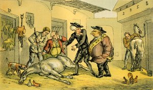 La morte di Punch da Thomas Rowlandson