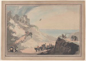Partenza del pallone di Blanchard e Jeffries da Dover, 7 gennaio 1785, gennaio 1794 da Thomas Rowlandson