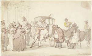 Scena di partenza da Thomas Rowlandson