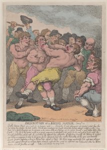 Descrizione di un incontro di boxe tra Ward e Quirk per 100 ghinee a testa, 1 marzo 1812