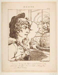 Desire Le Brun travestito, o caricature delle passioni, 20 gennaio 1800 da Thomas Rowlandson