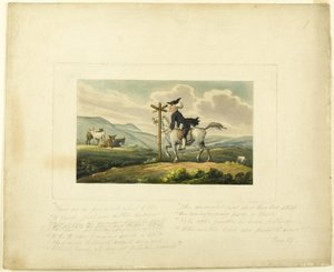 Il dottor Syntax perde la strada, da Il Tour del dottor Syntax da Thomas Rowlandson
