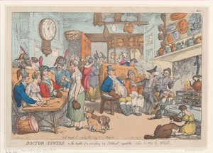 Doctor Syntax, nel mezzo di una disputa politica accesa, desidera Whe..., 31 agosto 1813 da Thomas Rowlandson