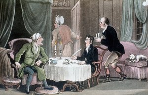 Il dottor Syntax che fa il suo testamento da Thomas Rowlandson