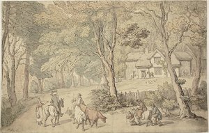 Doctor Syntax sulla strada da Thomas Rowlandson