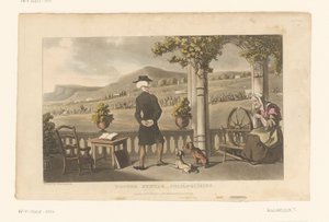 Il dottor Syntax osserva una processione nel paesaggio da Thomas Rowlandson