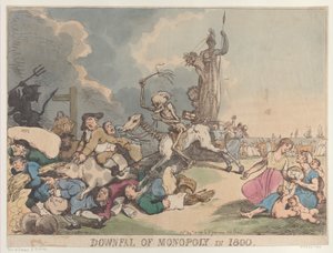 Caduta del monopolio nel 1800, 14 agosto 1800 da Thomas Rowlandson