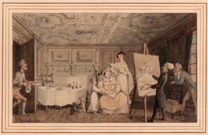 Il dottor Syntax dipinge un ritratto da Thomas Rowlandson