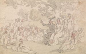 Il dottor Syntax visita un collegio per ragazze da Thomas Rowlandson