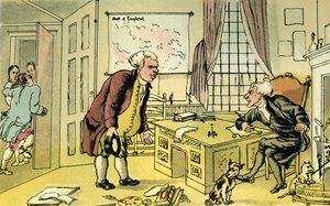 Il dottor Syntax e il libraio da Thomas Rowlandson