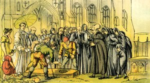 Il dottor Syntax al funerale di sua moglie da Thomas Rowlandson