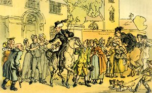 Il dottor Syntax parte per il suo secondo tour da Thomas Rowlandson