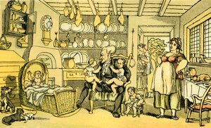 Dr Syntax diventato infermiere da Thomas Rowlandson