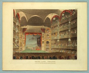 Teatro Drury Lane dal Repository di Ackermann da Thomas Rowlandson