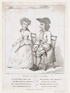 Gli amanti di Dukes Place da Thomas Rowlandson