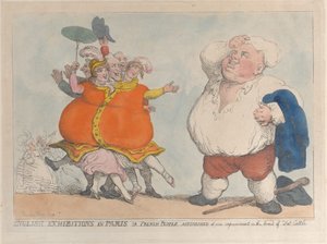 Esposizioni inglesi a Parigi o francesi stupiti dai nostri miglioramenti nella razza, 1812