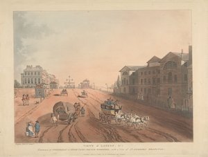 Ingresso della Piccadilly o della Hyde Park Corner Turnpike (n. 1) da Thomas Rowlandson