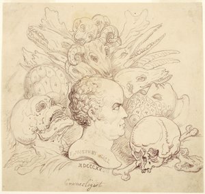 F. Josephus Gall, craniologo da Thomas Rowlandson