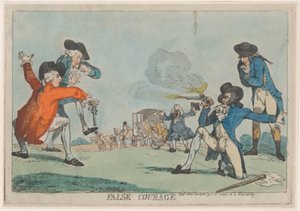 Falso coraggio, 22 novembre 1788 da Thomas Rowlandson