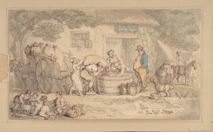 Scena di agricoltura da Thomas Rowlandson