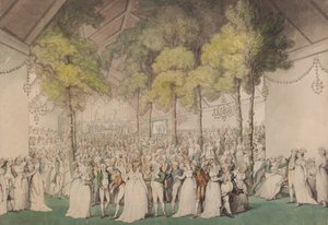 Festa al Boodles Club, Ranelagh, in onore di Giorgio III da Thomas Rowlandson
