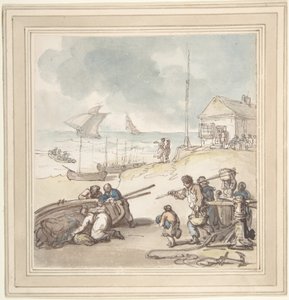 Figure in riva al mare da Thomas Rowlandson