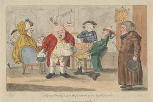 Colazione in volo, ovvero il contenuto di un pullman notturno da Thomas Rowlandson