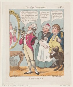 Lacchè, 30 agosto 1799 da Thomas Rowlandson