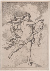 Fortuna con una Borsa, 1795-99 da Thomas Rowlandson