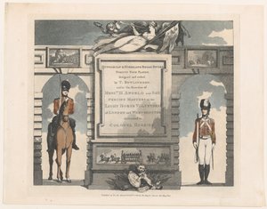 Avanti, sciabola ungherese e scozzese da Thomas Rowlandson