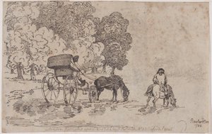 Carrozza a quattro ruote da Thomas Rowlandson
