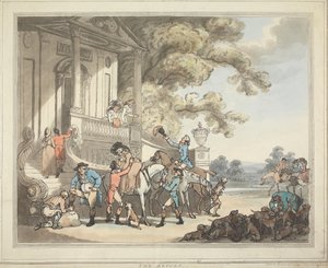 La caccia alla volpe [serie di sei]:   5. Il ritorno da Thomas Rowlandson