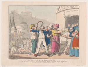 Fraternizzazione al Cairo, o Il generale pazzo e la sua allegra compagnia da Thomas Rowlandson