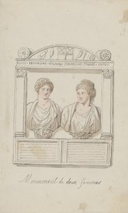 Altare funebre di Giulia Secunda e Cornelia Tyché da Thomas Rowlandson