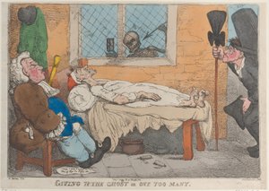 Rinunciare al fantasma o uno di troppo, 1813 da Thomas Rowlandson