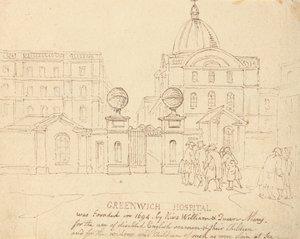 Ospedale di Greenwich da Thomas Rowlandson