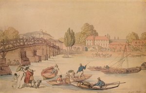 Ponte di Hampton, 1800 da Thomas Rowlandson