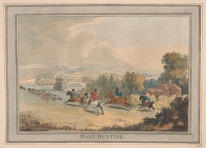 Caccia alla lepre da Thomas Rowlandson