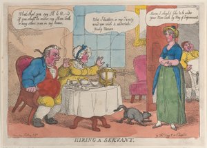Assumere un servo da Thomas Rowlandson
