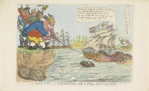 La flotta olandese fu rimessa in sesto grazie a uno sforzo congiunto, 1813 da Thomas Rowlandson