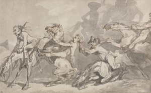 Scontro tra cavalieri da Thomas Rowlandson