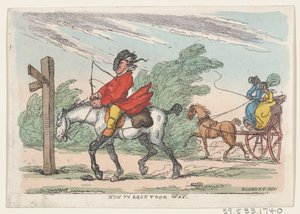 Come perdere la strada, 1803-1815 da Thomas Rowlandson