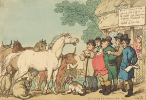 Bovini assicurabili, pubblicato nel 1809 da Thomas Rowlandson