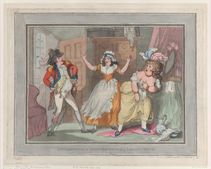Interruzione o inconveniente di una pensione, [1 aprile 1789], ripubblicato il 1 aprile 1824 da Thomas Rowlandson