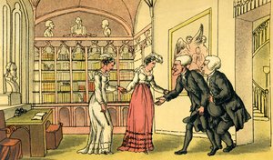 Introduzione al corteggiamento da Thomas Rowlandson