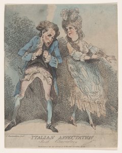 Affermazione italiana, personaggi reali da Thomas Rowlandson