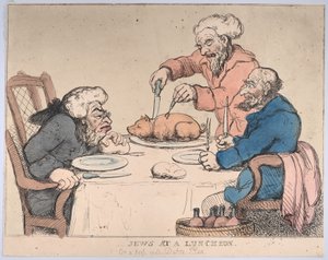Ebrei a pranzo da Thomas Rowlandson